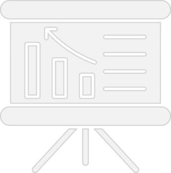 bar gráfico Delgado línea elemento vector