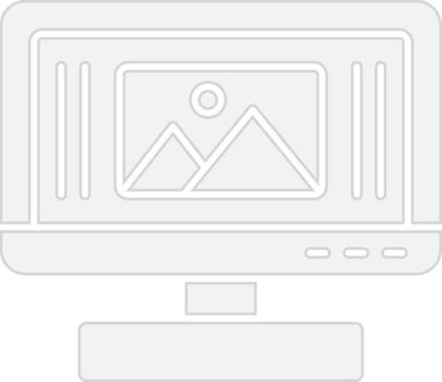 Monitor Gradient Style Element vector