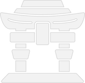 Itsukushima Shrine Web-Based Design Element vector