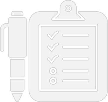 Lista de Verificación agudo borde visual vector