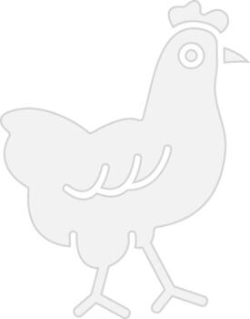 Chicken Minimal Art Object vector