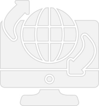 Remote Access Soft Outline Graphic vector