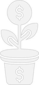 Money Tree Web-Based Design Element vector