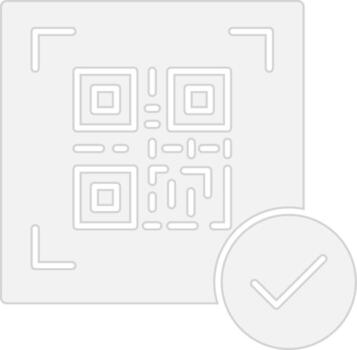 QR Code Solid Fill Symbol vector