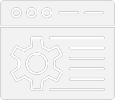 Web Settings Sharp Edge Visual vector