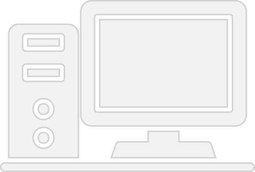 Desktop Computer User-Friendly Drawing vector