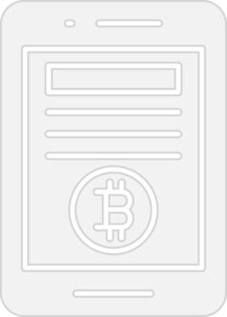 blockchain aplicación agudo borde visual vector
