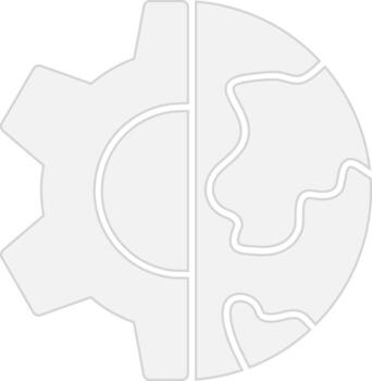 Globe Color Block Badge vector