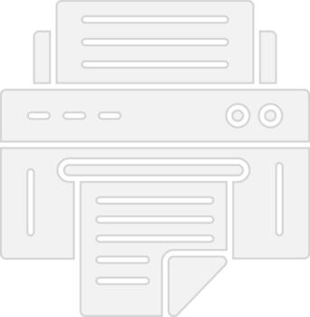 Printer Coded UI Symbol vector