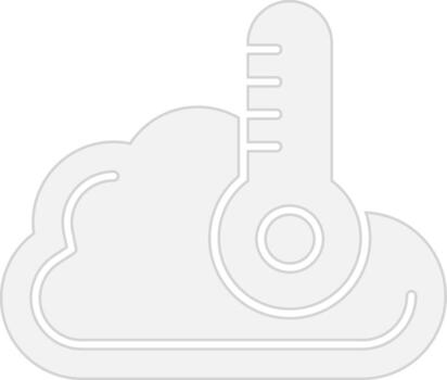 Temperature Solid Fill Symbol vector