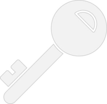 Key Flat Symbol vector