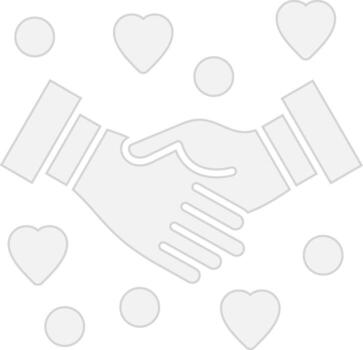 Handshake Abstract UI Visual vector