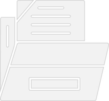 Files And Folders Grey Fill Style vector