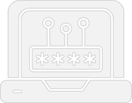 contraseña 3d interfaz forma vector