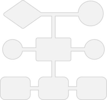 diagrama de flujo apagado tono elemento vector