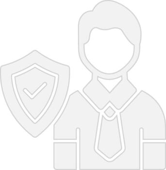 Insurance Outlined Frame Object vector