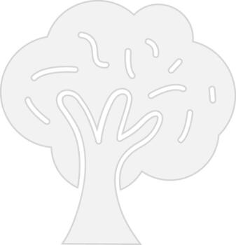 Tree Handcrafted UI Symbol vector
