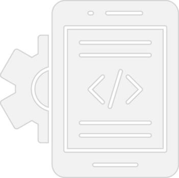 móvil aplicación desarrollador detallado ui pedazo vector