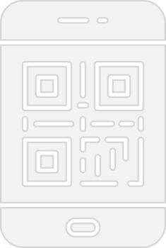 Qr Code Smooth UI Symbol vector