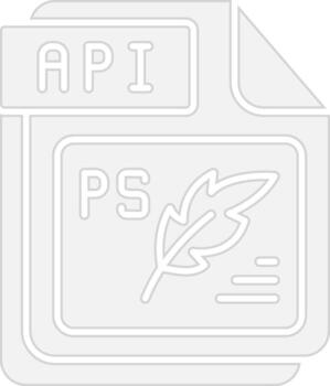 API Sharp Line Mark vector