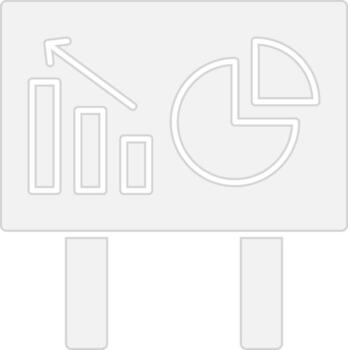 Pie Chart Gradient Style Element vector