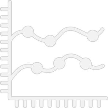 Smooth Line Two Colours UI Badge vector