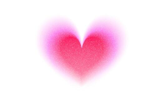 abstract pink heart shape with gradient and blur effects for modern graphic or retro design in the Y2K style. illustration isolated on a white background vector