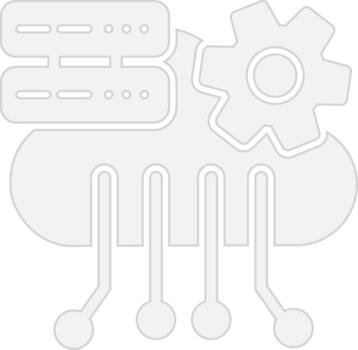 Cloud Computing Interactive Symbol vector