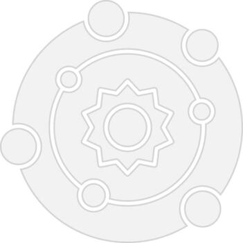 Solar System Abstract UI Visual vector