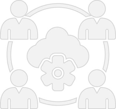 nube interactivo ui diseño vector