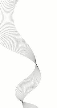 Abstract grey wave on white background and Copy Space for Insert Elements vector