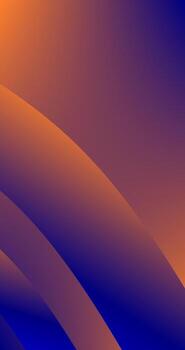 abstract background with smooth wavy lines in orange and purple Gradient vector