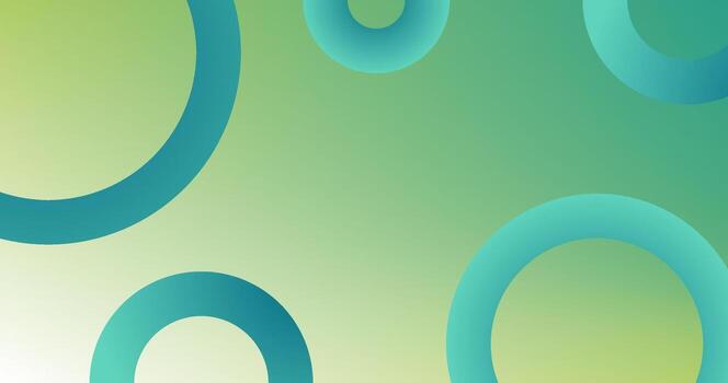 Abstract Background with Green Disks in Different shades and thickness Gradient pattern vector