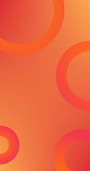 Orange Abstract background with circles cover design book design website page vector