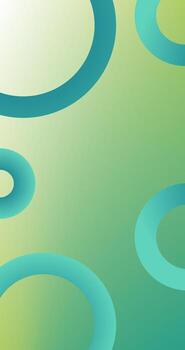 Abstract background with circles and Copy Space in green blue Gradient vector
