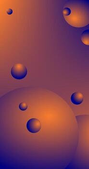 Brown Purple Abstract Background with Bubbles and Copy Space Gradient Design vector