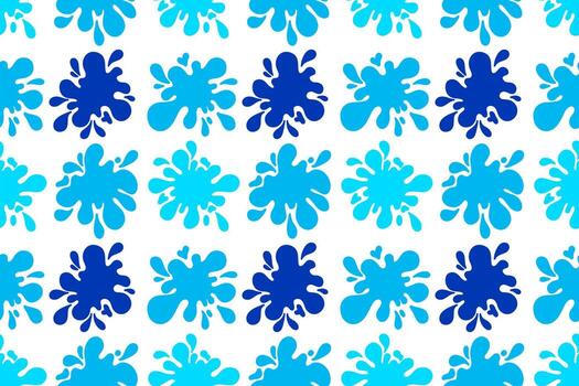 seamless pattern with messy water splashes. Grunge abstract texture with drops, drips and spray effects. Repeating hand drawn background in liquid style. vector