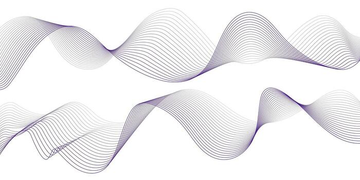 resumen ola patrones en fluido líneas evocar un sentido de movimiento y armonía en digital Arte vector