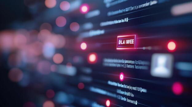 Digital interface with highlighted text and user profiles photo