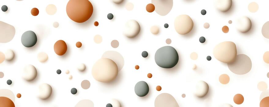 Abstract pattern of colorful circles and blobs photo