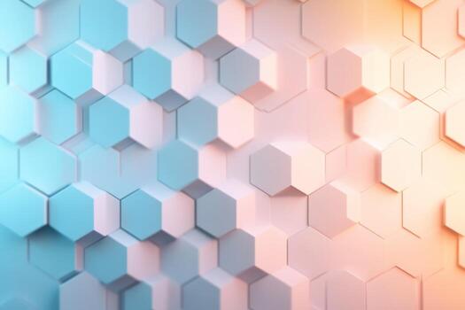 resumen hexagonal modelo con degradado color transición foto