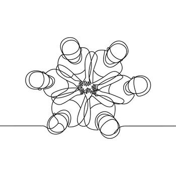 Overhead view of people with hands in the center teamwork vector