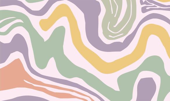 resumen ondulado modelo en pastel y apagado tonos antecedentes vector