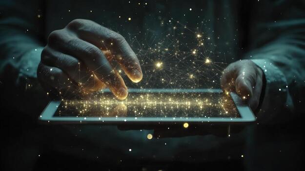 Digital Network Connection Exploring the Interconnected World Through Technology photo