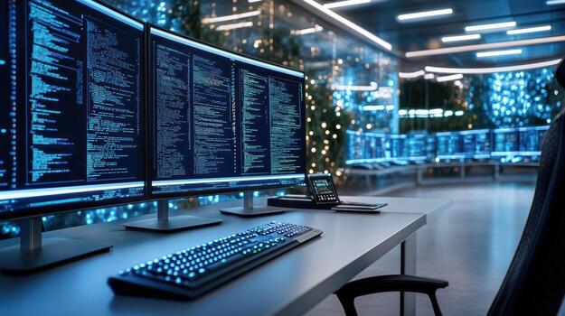 A computer screen with code on it photo