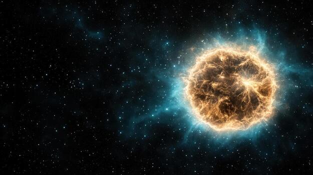 el supernova explosión en espacio foto
