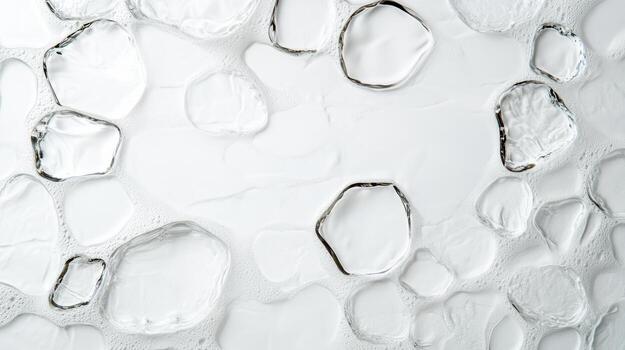 A close up of a white surface with bubbles photo