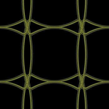 oro sin costura patrones con mano dibujado cadena. Perfecto para fondos de pantalla, web página antecedentes, superficie texturas, textil. aislado en negro antecedentes vector