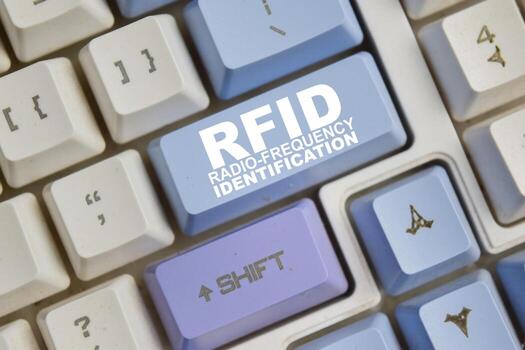 RFID - Radio-frequency identification on the button keyboard photo