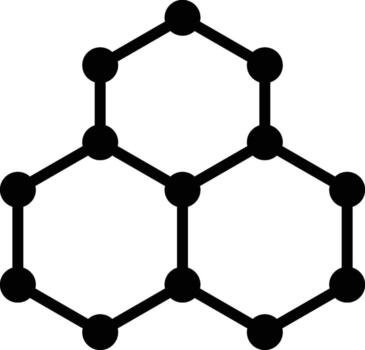 The icon of molecule. Simple flat icon illustration, of molecule for a website or mobile application on white background vector
